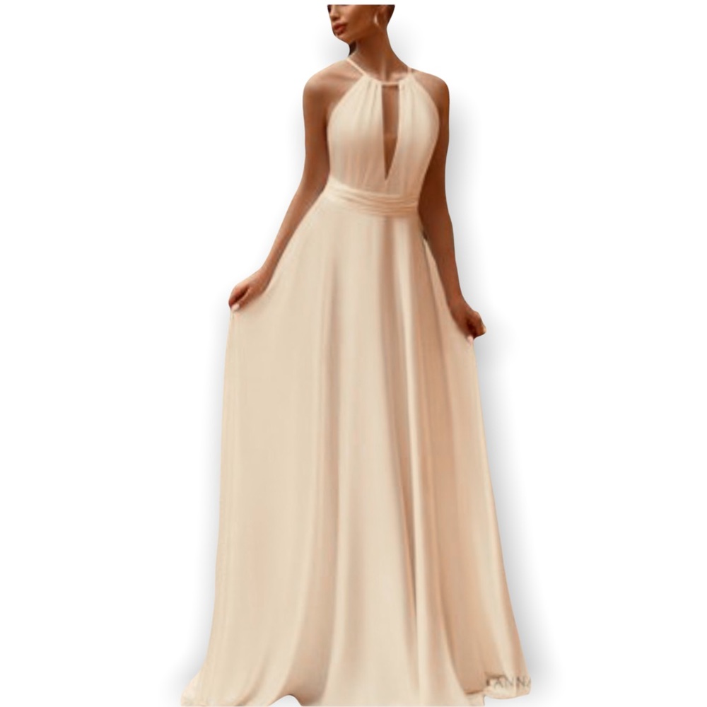 New Twobirds x BHLDN Ginger Convertible Sz B / Fits 14 - 24 Ivory Maxi Wedding